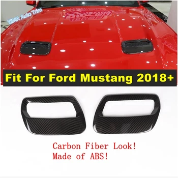 Отрежете капака на вентилационни отвори на климатика променлив ток за Ford Mustang 2018 2019 2020 Външни аксесоари от въглеродни влакна