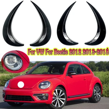 Предните Фарове на Автомобила Клепачите Фарове Eyelashs Седалка За VW Beetle 2012 2013 2014 2015-2018 ABS Висококачествени Аксесоари