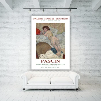 Препечатайте на старата френска панаирен плакат от 1954 г. до работа Паскена