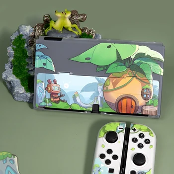 За Nintendo Switch Case, OLED аксесоари, твърд корпус, мека корица Joycon, мультяшная илюстрация, защитен калъф за конзолната игра Switch
