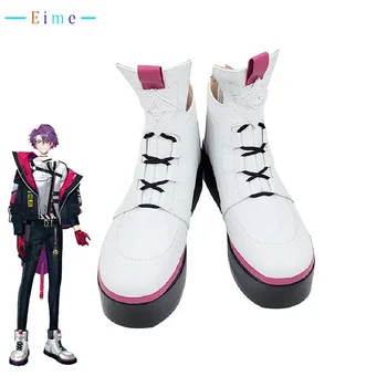 Обувки за cosplay Watarai Hibari, топли обувки за cosplay Vtuber, обувки от изкуствена кожа, подпори за карнавал за Хелоуин, изработени по поръчка