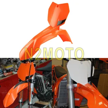 Оранжеви Мотоциклети Предното Крило калник на задно колело на Предния Регистрационен номер Мотокрос за 250 SX-F 250 XCF-W 450 SX-F 2013-2015