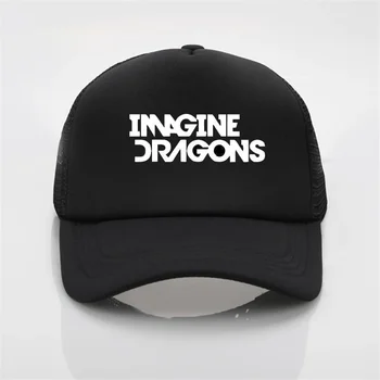 Модни окото шапка, бейзболна шапка на Imagine Dragons, мъжки и дамски Лятна тенденция шапка, нова младежка солнцезащитная шапка Joker, плажна шапка с козирка
