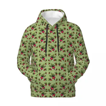 Репички Свободни Блузи Унисекс Сладък Зеленчук Случайни пуловер Hoody Есен y2k Скъпа Риза с качулка на поръчка Голям размер