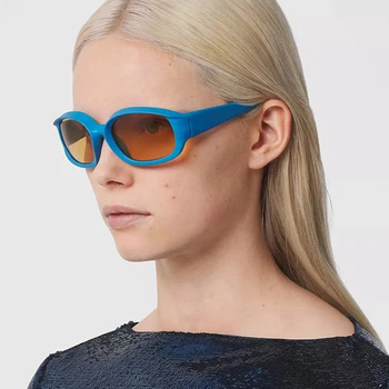 Ретро Слънчеви Очила на Жените и Мъжете 2022 Мода Луксозна Марка Дизайнер Пънк Унисекс Слънчеви Очила Шофьор Нюанси Oculos UV400 Ретро Очила