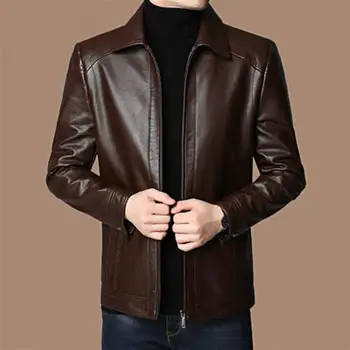 2023 Мъжки Кожен костюм, сако, мъжко Оборудвана сако, палто от изкуствена кожа, модерно кожено яке, градинска дрехи, ежедневни якета-блейзери, за мъже връхни дрехи