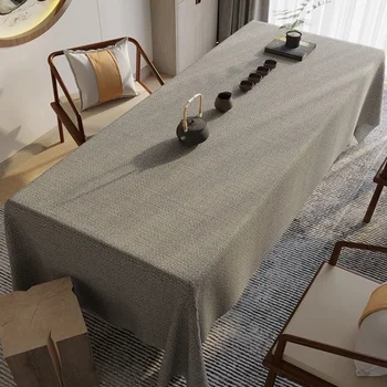 Китайски класически памучен бельо покривки за маси, плат водоустойчив чаена покривка однотонная tablecl T5S3704