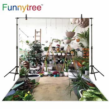 Винил фон за фотозоны Funnytree оранжерии с Цветя стая Пролетта оформяне на фона на фотографско студио фотофон