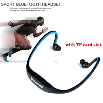 Нови безжични слушалки Bluetooth Спорт музика на стерео слушалки и Микрофон + Слот за Micro SD карти