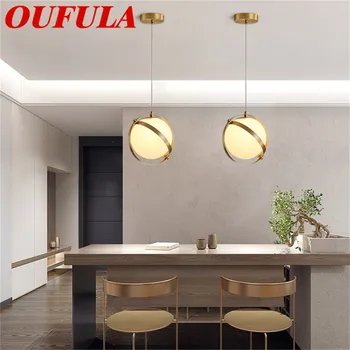 Модерните висящи лампи APRIL, бронзова лампа, творческа обстановка за съвременно жилище, подходящо за хранене в ресторанта