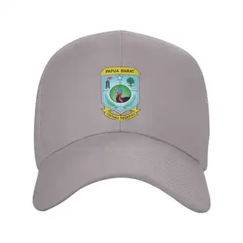 Западна Папуа (провинция) Деним шапка с логото на най-високо качество, бейзболна шапка, вязаная капачка