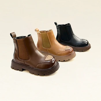 Baby Girl Boot 2023 Boy Fashion Chelsea Boot British Versatile Short Boot Baby Shoe for Girl Обувки За Момичета Botas Para Niña