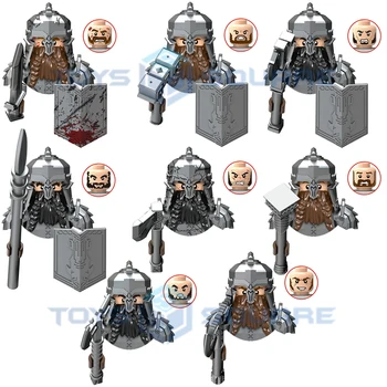 Модел блокове Dwarf Warrior MOC Bricks, подарък играчка за деца