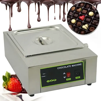 Електрически Котел за подгряване на шоколад, машина за темперирования шарена смесица за приготвяне на шоколад, сирене, машина за приготвяне на закуски, машина за подгряване на шоколад шарена смесица