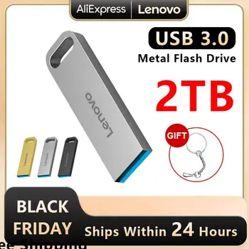 Lenovo USB 3.0 Pen Drive Водоустойчив Стик 2 TB 1 TB Cle USB Флаш Памет Високоскоростен USB Memoria Компютърни Аксесоари За Ps4/ps5