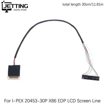 Кабел LVDS I-PEX20453-30Pin За X86 EDP LCD екран с плосък панел на Екрана на кабелна линия Led LCD Екран LVDS Кабела за сигнал на дисплея на линия