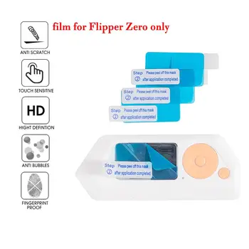 Прозрачен За Игралната Конзола Flipper Zero 3шт протектори, които са Устойчиви На Отпечатъци от пръсти, Протектор на Екрана, Игрални Аксесоари За Gi D6D6