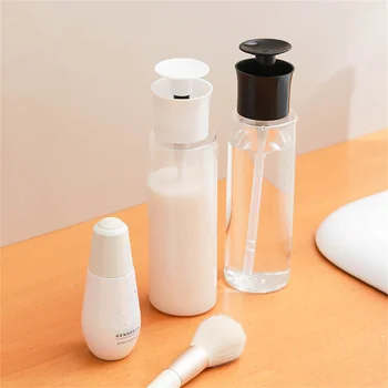 Бутилка за съхранение на течността обем 300 мл Контейнер за премахване на лака от ноктите Бутилка-опаковка за еднократна употреба Пластмасови Преносима Прозрачна бутилка за пътуване