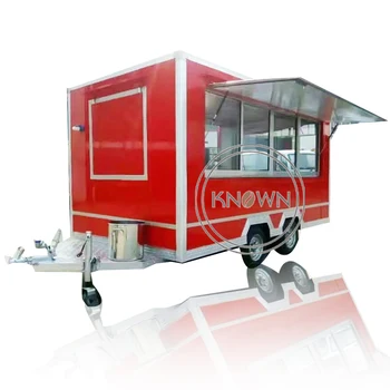 Напълно оборудван Трейлър за Бързо Хранене Мобилна Количка за продажба на Хот-дог за Кафе От Неръждаема Стомана Концесия за Обществено Хранене Търговия на Камион