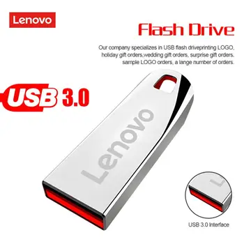 Lenovo USB Флаш-Диск 2 TB 1 TB Метален Флаш Памет 512 GB 256 GB Памет U Stick 128 GB Флаш Стик-Карта За Преносими компютри Лаптопи-PC TV
