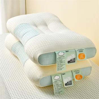Възглавница за врата, отделяща 3D СПА масажни възглавници За сън И защита на врата, възглавници от памучен Cloud, Ортопедична възглавница за шийката на матката