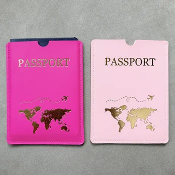 Персонализирана корица за паспорт с имената, Персонални тънък защитен калъф за паспорта карта
