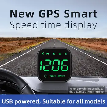Авто HUD Предното стъкло, централен дисплей, GPS за измерване на Скоростта, цифров измерител на скоростта, часовници, аксесоари за автомобилна електроника