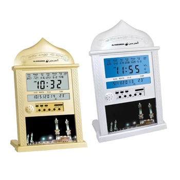Работи alarm clock Azan, ислямски цифрови настолни часовници с напомняне 5 Namaaz