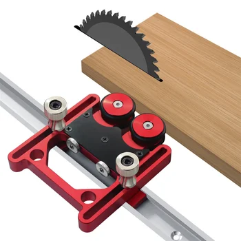 Ролкови направляващи Feather Loc Board Маса за триони за обработка на дървен материал Табела за маси за циркуляр Инструменти за дървообработване Workbench Средства за сигурност