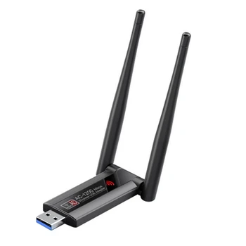 Безжичен Мрежов Адаптер RTL8812 двойна лента 2.4 G 5G Wi AC1200 Wifi Lan Адаптер Донгл С Антена За вашия Десктоп на Лаптопа