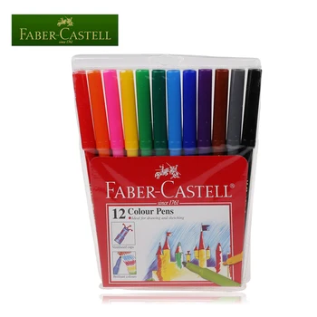 [FABER-CASTELL] 154312, Акварел гел писалка Детска цветен гел писалка с високо качество , произведено в Малайзия, комплект от 12 цвята