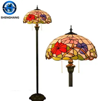 Най-продаваният лампиона в Китай, енергоспестяващ под лампа Tiffany с друг абажуром