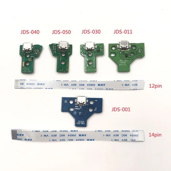 За 12-контактен конектор JDS 011 030 040 055 14-пинов конектор 001 USB порт за зареждане Конектор на платката на контролера PS4