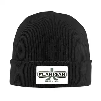 Шапка с графичен логото на P. Flanigan & Sons Inc, ежедневни бейзболна шапка, Вязаная капачка