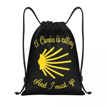 Обичай раница Camino De Santiago с завязками, чанти за мъже и жени, леки спортни чанти за фитнес, чанти за тренировки