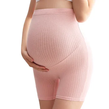 Шарени чорапогащи за бременни Плюс размера на бельото с висока еластичност, дрехи за пълни бременни жени, Дишащи защитни панталони за бременни