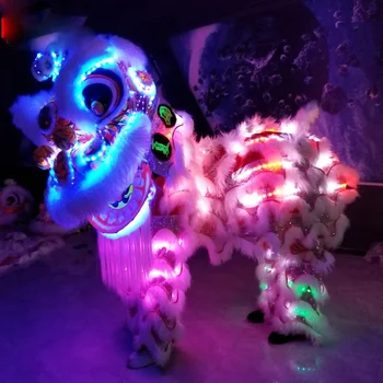 Хелоуин Коледа Коледна Шоу, Традиционен Китайски Народен Танц Лъв Осветите костюм Южните Фошаньских Лъвове