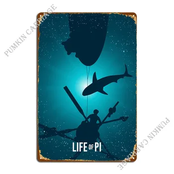 Метални табели Life Of Pi, постер за украса на гараж на клуба, дизайн, живопис, регистрирай.