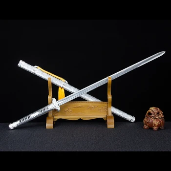105 см Средновековен метален истински меч от марганцевой стомана остър пълен танский меч истинска стоманена сабя ръчно коване на оръжия за бойни изкуства катана
