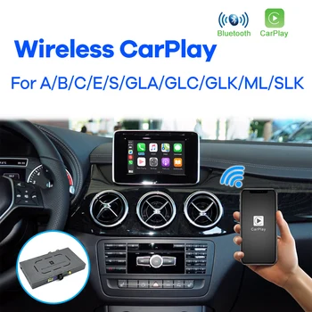 Безжична Apple CarPlay за Mercedes Benz A B C S GLK GLA ML SLK Class 2007-2017 NTG4.0 NTG4.5 NTG5 Android Автоматичен модул на Видео
