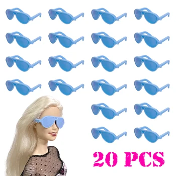 Официалната кукла NK 20 бр., аксесоари за сини слънчеви очила със собствените си ръце, модерен дизайнерски аксесоари, очила, аксесоари, играчки кукли Барби