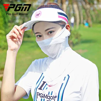 PGM Дамски солнцезащитная маска за голф Ice Silk, солнцезащитная Дишаща маска срещу ултравиолетови лъчи, Бързосъхнеща впитывающая пот Спортна маска