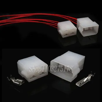 1 комплект 4-контактен конектор сензор за кислород 180900 180901, бяла пластмасова автомобили контакт с клеммами