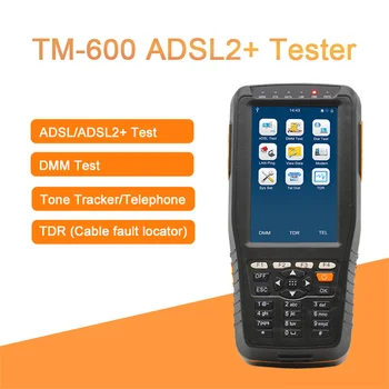 Тестер ADSL TM-600 ADSL, ADSL2 Тестер ADSL WAN & LAN За Тестово оборудване xDSL Тест на физическо ниво DSL Тест TM600 DMM с батерия