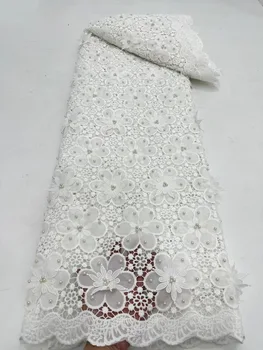 Френска тюлевая лейси плат 2023 Благородна Африканска мрежа лейси плат от млечен коприна за сватба абитуриентски женски рокли XC5688