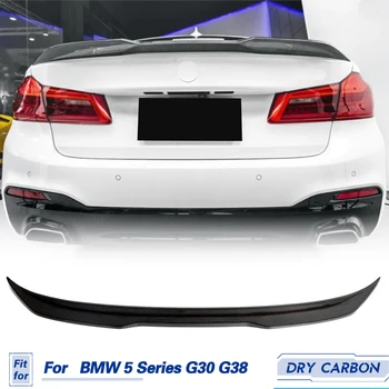 Авто Заден Спойлер на Багажника Крило Dry Carbon за BMW Серия 5 G30 G38 530i Седан, 4-Врати 2017-2023 Авто Задната част на Капака на Багажника Спойлер Броня