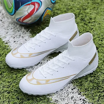 Мъжки Качествени Футболни Обувки Assassin Chuteira Campo TF / AG, Футболни Обувки за Футзала, Спортни Футболни Обувки С Високо Деколте, Улични Маратонки