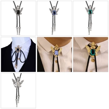 Вратовръзка-боло, ризи в стил пънк, вратовръзка, колиета с яка под формата на весела възел, дълги висулки във формата на сливане