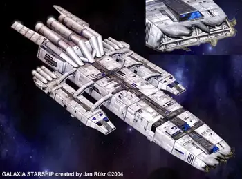 Звезден Кораб Галаксия 3D Книжен Модел със Собствените си Ръце