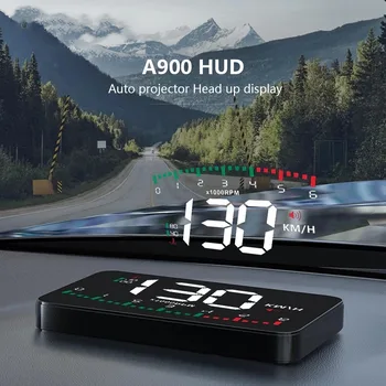2023 Авто Hud Дисплей Проектор Скорост, Аларма OBD2 Централен Дисплей Скоростомер, Електронни Аксесоари КМЧ Мили ч Температура на Водата